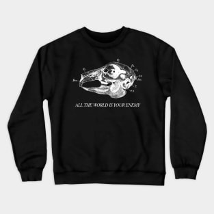 All The World is Your Enemy (white colourway) Crewneck Sweatshirt